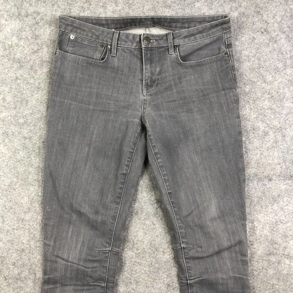 Helmut Lang Jeans Womens 28 Moto Skinny Gray Stretch Made in USA 31x28 Designer - Picture 2 of 14